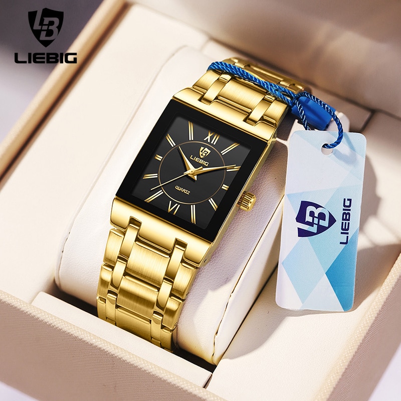 Luxury Watch Market - Liebig luxo dourado quartzo relógios de