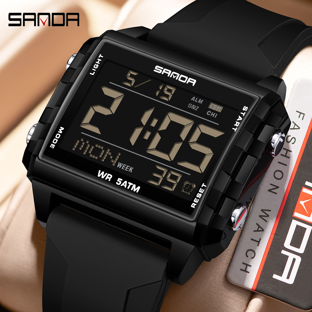 Luxury Watch Brands In World - SANDA Marca Moda LED Relógio para
