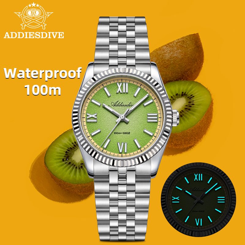 Luxury Watch And Bracelet - Addiesdive masculino vh31 relógio de quartzo