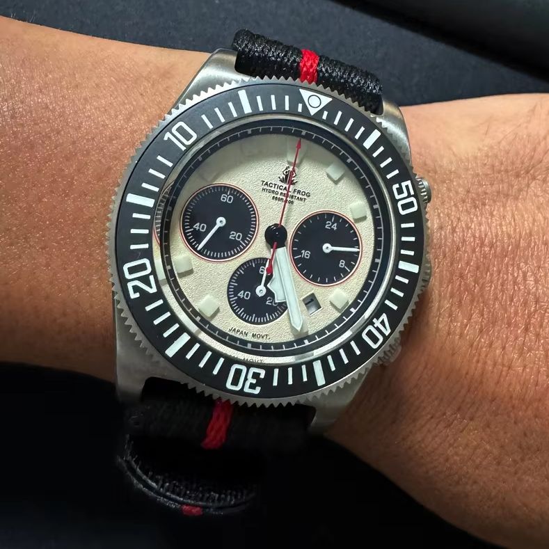 Titanium Sport Watch - Relógio Cronógrafo Tático Masculino Frog 44.3mm