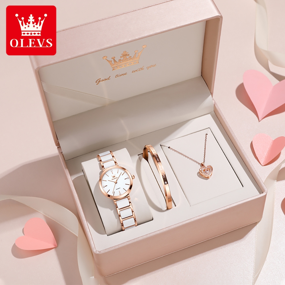 Olevs relógio feminino 5877 lu - Luxury Watch And Bracelet avaliação e preço