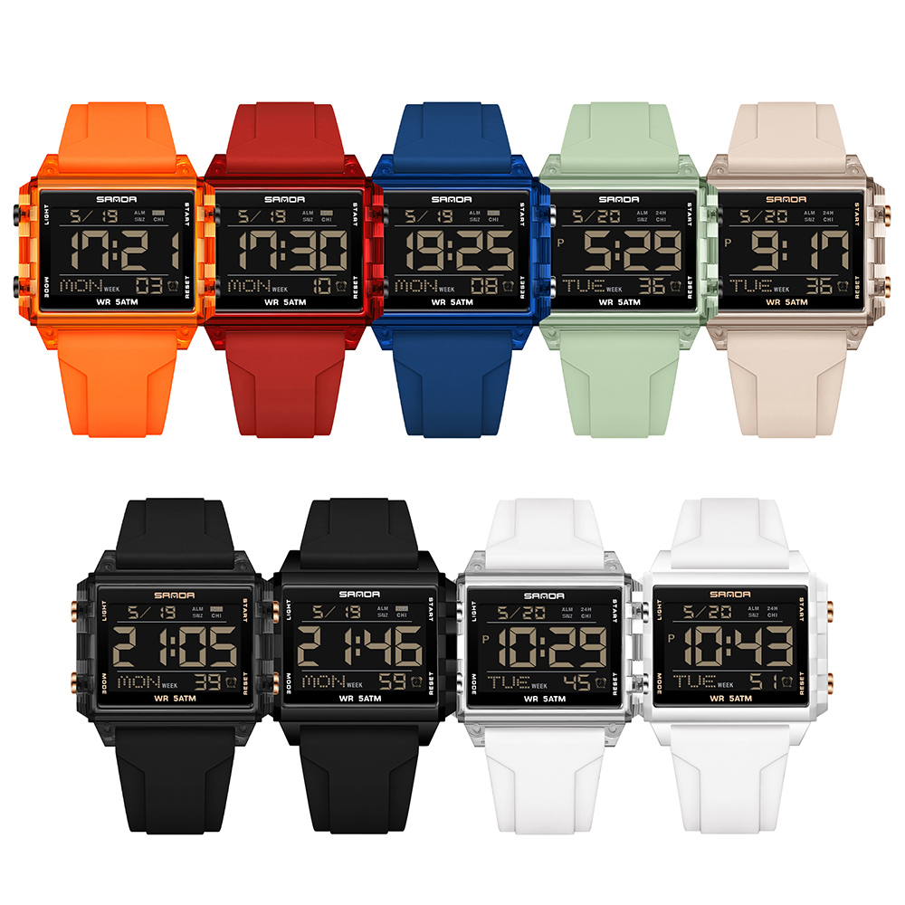 SANDA Marca Moda LED Relógio p - Luxury Watch Brands In World avaliação e preço