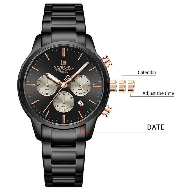 Relógio Cronógrafo de Quartzo  - Luxury Watch And Bracelet avaliação e preço