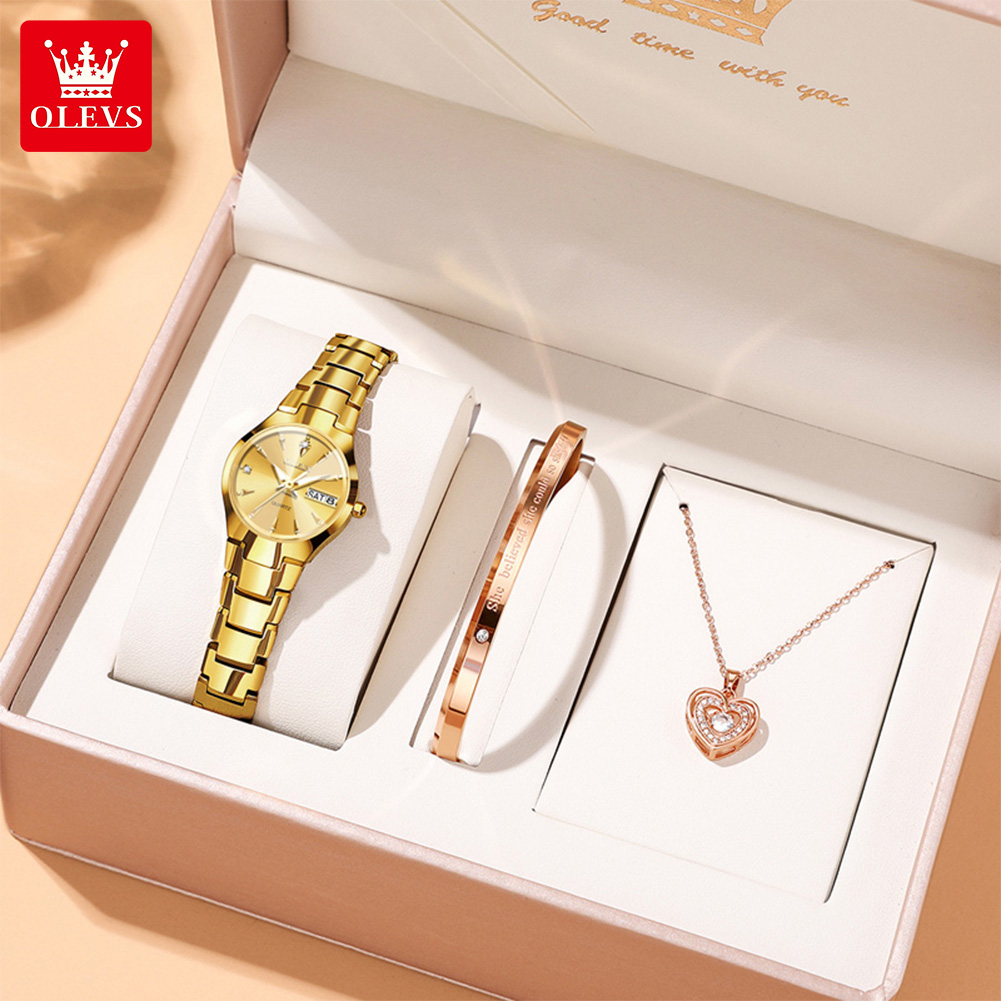 Olevs senhoras relógio 8697 lu - Luxury Watch And Bracelet avaliação e preço