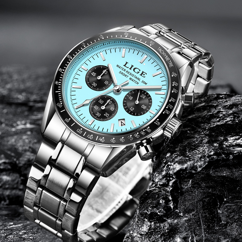 Relógio Masculino de Luxo LIGE - Luxury Watch Collection Box avaliação e preço
