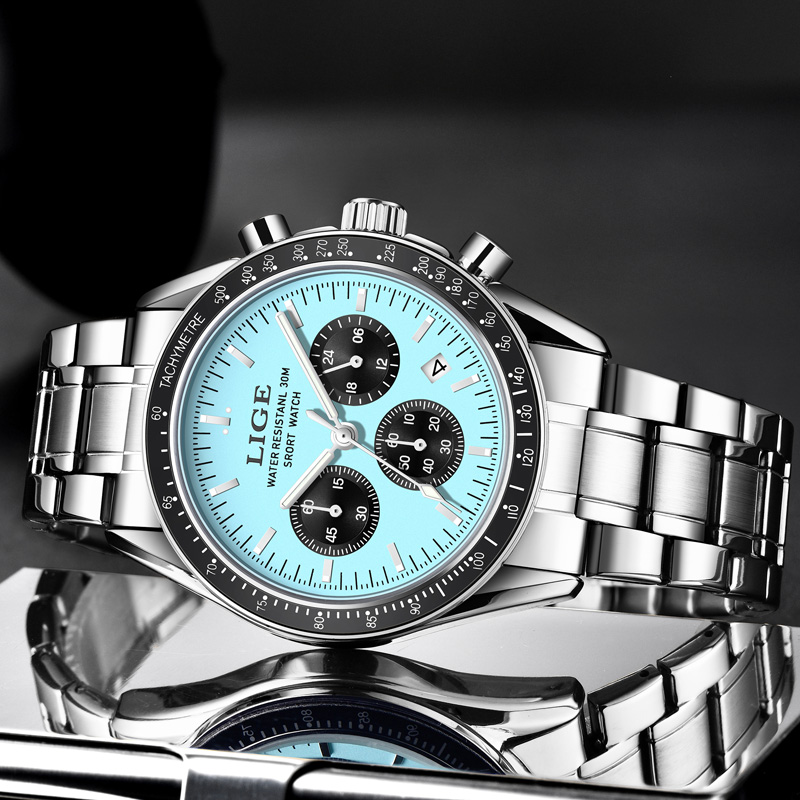 Relógio Masculino de Luxo LIGE - Luxury Watch Collection Box avaliação e preço
