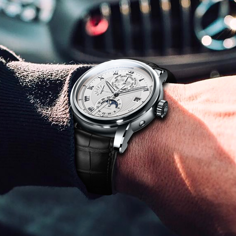 LOBINNI-Relógio de Fase Lunar  - Luxury Watch Brands In World avaliação e preço