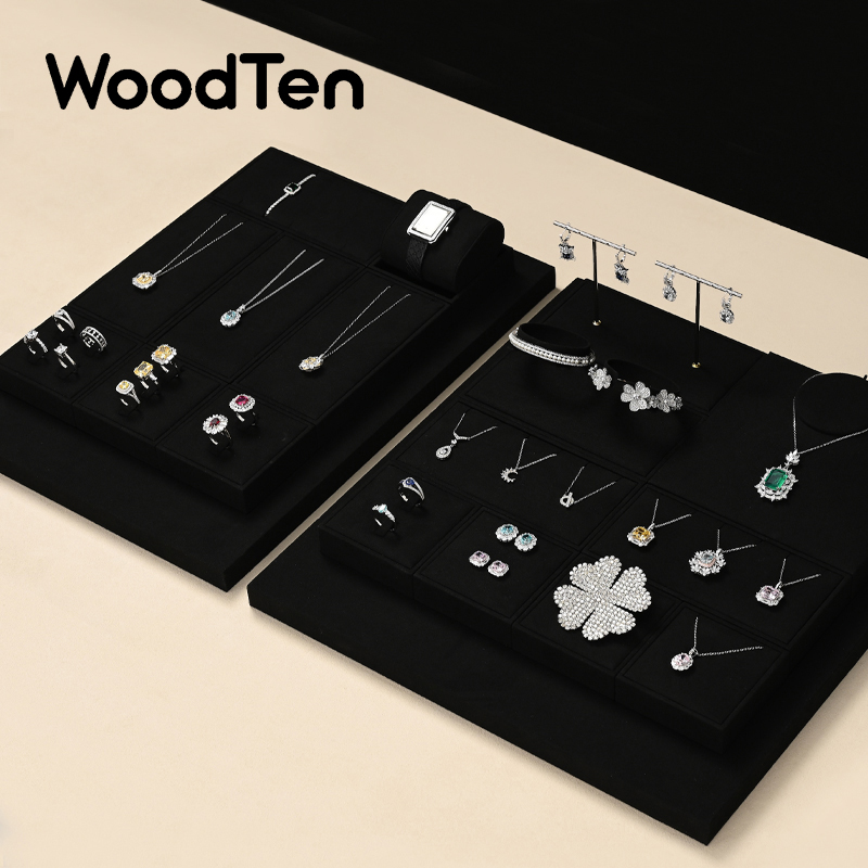 Woodten luz luxo jóias exposit - Luxury Watch Stand avaliação e preço