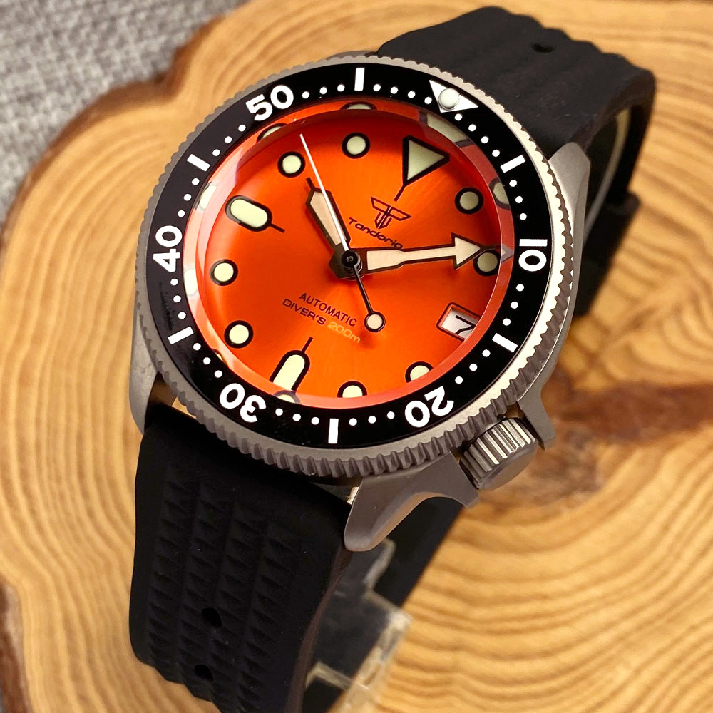 37mm 65g titânio 20atm mergulh - Titanium Sport Watch avaliação e preço